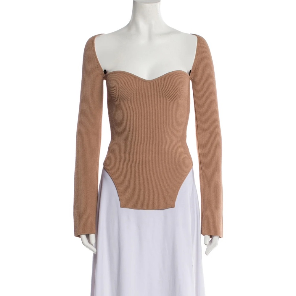 Khaite maddy top brown neutral medium